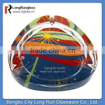 LongRun 1090g triangle Delicated Glass Ashtray glass ashtray wholesale cheap