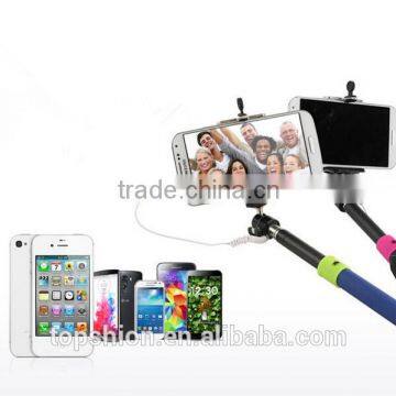 brand new lightweight monopod, wired 3.5mm audio cable handheld monopad, wholesale