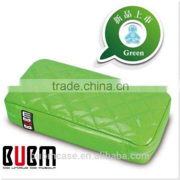 Green 64 Capacity PU Leather Cover DVD Case CD Holder Personalized cd Case Multi Disc Dvd Cases photo-3