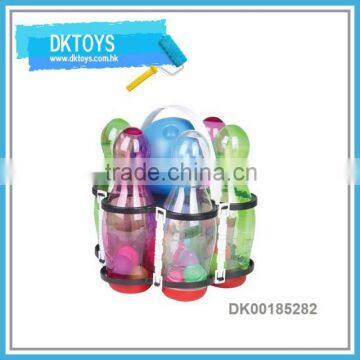 Indoor Play Sport Game Safe Plastic Toy Bowling Set With Light