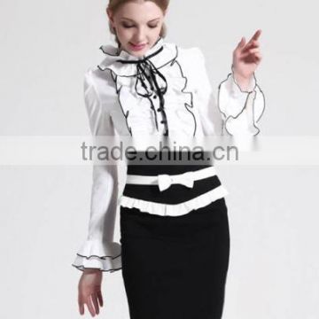 Stylish Lady Sexy Women's Fashion Flouncing Peplum Bowknot Pencil Straight Half Skirt