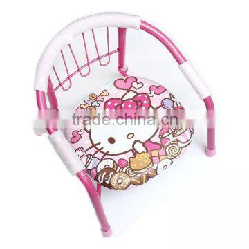 metal cartoon Printing baby chair for eatting ,Baby Kids Sitting Chair with Whistle