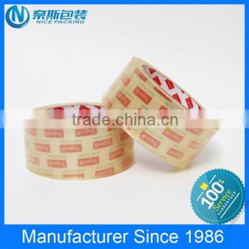 China Factory Carton sealing packaging gum crystal bopp tape packing tape