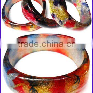 Fashion Ladies' Resin Transparent Bangles(FCH-10637)