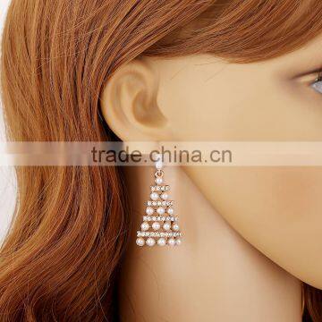 Pearls With Crystal Fashion Earring Designs New Model Earrings photo-2