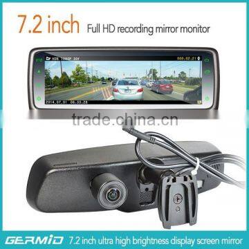 7.4" Hottest Full HD Rear View Mirror Monitor With Car Backup Camera and Mirror Link photo-2