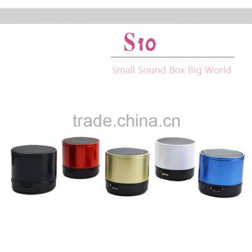 S10 Mini Portable Wireless Bluetooth Speaker with Hands-free Function Support TF Card and U Disk