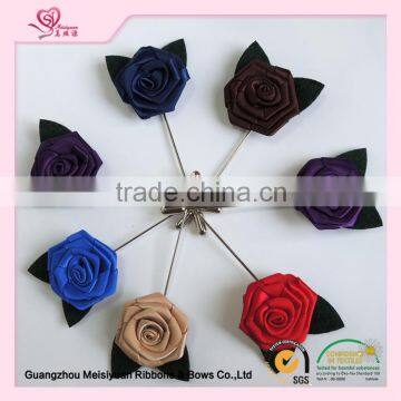 High quality handmade men's flower brooch,flower corage for shirt