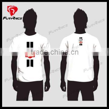 Custom Design Funny White Mens Cycling Shirts Bike T Shirts