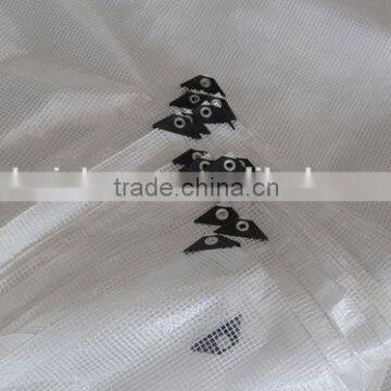 HDPE clear tarpaulin scaffold cover in winter , garden greenhouse mesh tarpaulin