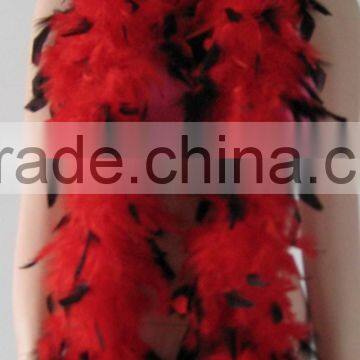 RED&BLACK 20S SLAPPER WOMEN FEATHER BOA