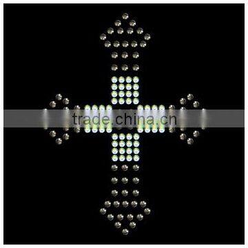 T14050013 Wholesale Cross hotfix rhinestone transfer