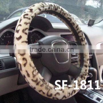 NEW design warm animal plush winter steering wheel covers for girls sale from manufacture