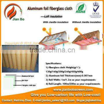 Fiberglass cloth aluminium foil,heat resistance material