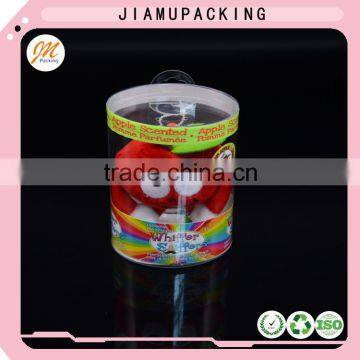 2016 Hot Sale Beautiful Clear Plastic Round Cylinder Gift Box Container With Sticker photo-3