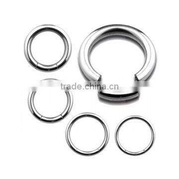 Surgical steel piercing nose hoop segment ring wholesale