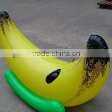 Hot sale pvc high quality custom cheap inflatable banana boat for kids