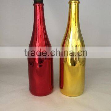 Wholesales 750ml Electroplate champagne bottles for Sparkling Wine