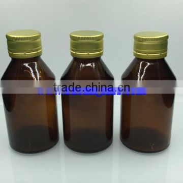 50ml amber sirup glass bottle oral solution jar