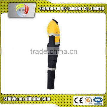 Two Tone hi Vis Work Safety Reflective Coverall photo-4