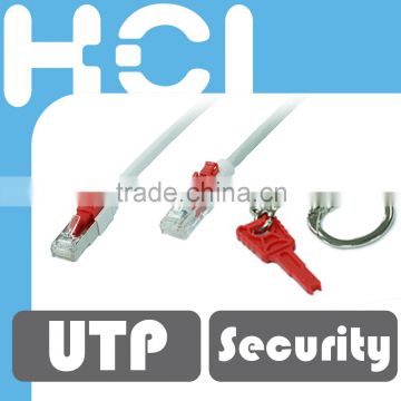 Taiwan Manufacturer Cat6 F/UTP Stranded Secured Lock RJ45 Patch Cord with Removal Tool