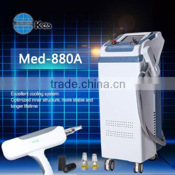 1000W KES Q Switched Nd Yag Vascular Tumours Treatment Laser Tattoo Removal Machines Haemangioma Treatment