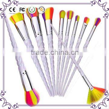 2017 new Unicorn Thread Makeup Brushes Professional Make Up Brushes Fiber Brush Set Makeup Tools Eyebrow Eyeliner Powder Brushes