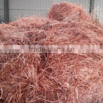 China sell cheap Copper wire scrap 99.99% (C11)