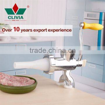 JCW-5 hand operate meat grinder for home use with sausage maker