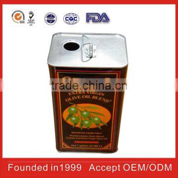 china square olive oil tin cans For FDA