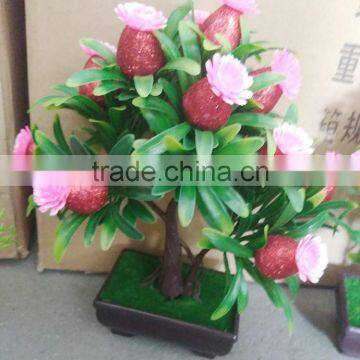 Hot Sale Artifical Bonsai for Nylon Cloth and Plastic 13pcs Flower for Celebration