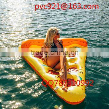 Manufacturer supply inflatable pizza/Swan/Pegasus/flamingos/unicorn floating row water swim ring float