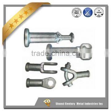 composite insulator ball end fitting railway casting and forged insulator metal parts