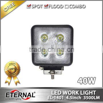 40W 4.5" heavy duty construction equipment transportation vehicles working led light for truck harvester farming tractor