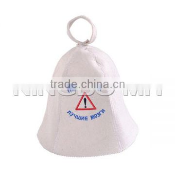 93% Wool and 7% Polyester Sauna Cap, Russian Felt Sauna Hat