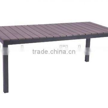 aluminum outdoor furniture, dining table set, aluminum and polywood collection with granite top