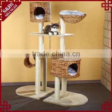 S&D Funny style Water hyacinth cat accessories cat toy house for cats