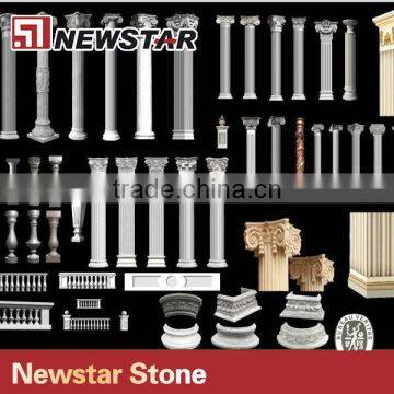 Newstar Marble Roman Column Gate Pillar Design photo-5