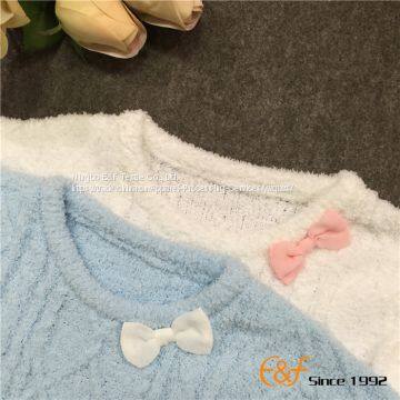 Falbala Long Sleeves Special Cable Pattern Sweater for Girl photo-3