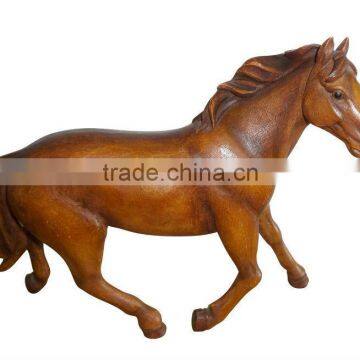 white polyresin horse