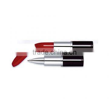 Lipstick shaped ballpen in lipstick style