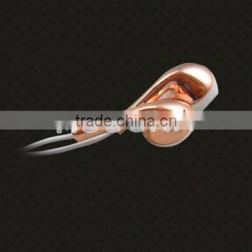 Aibaba Fashion Genuine Rose Gold Headphones,eadphones Accept Custom Logo for IPhone photo-3