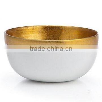 High quality best selling eco friendly Gold Dining Set Large bowl from Vietnam