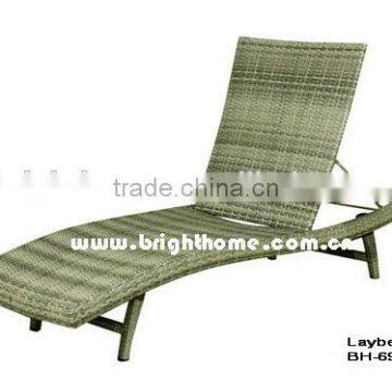 Rattan Patio Furniture Outdoor Wicker Chaise Sun Lounge Bed photo-2