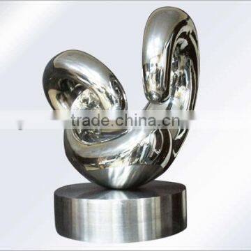 Mirror Polishing Stainless Steel Sculpture Abstract Morden Art Stainless Steel Garden Sculpture