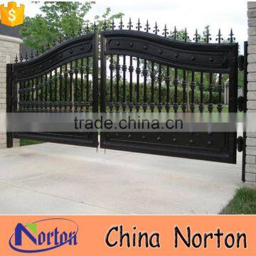 garden used simple design wrought iron gate NTIRG-001L