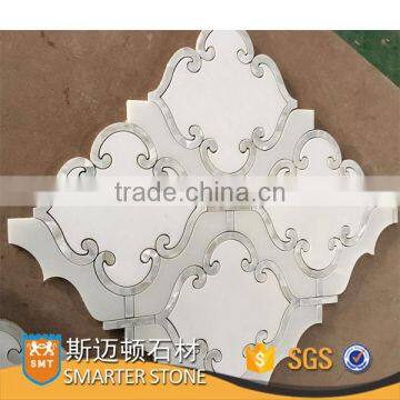 Smarter Stone waterjet marble stone statuario marble mosaic