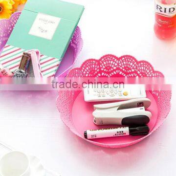 New Product Colorful Plastic Fruit Basket Fruit Tray Snack Tray Nut Bowl Candy Tray photo-4