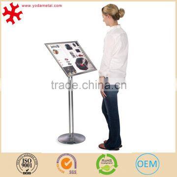 Adjustable Height Tilting Metal Poster Display Stand With Snap Frame photo-2