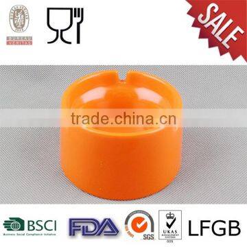 Melamine Round Ashtray with logo orange color